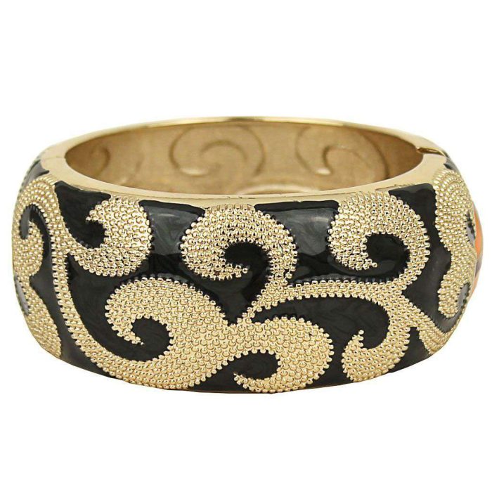 Athena Bracelet in Gold and Black by Fornash
