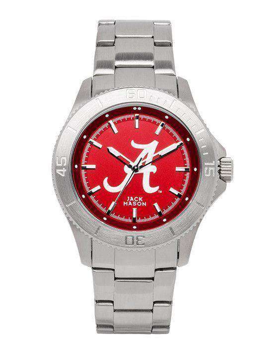 Alabama Crimson Tide Sport Bracelet Team Color Dial Watch by Jack Mason