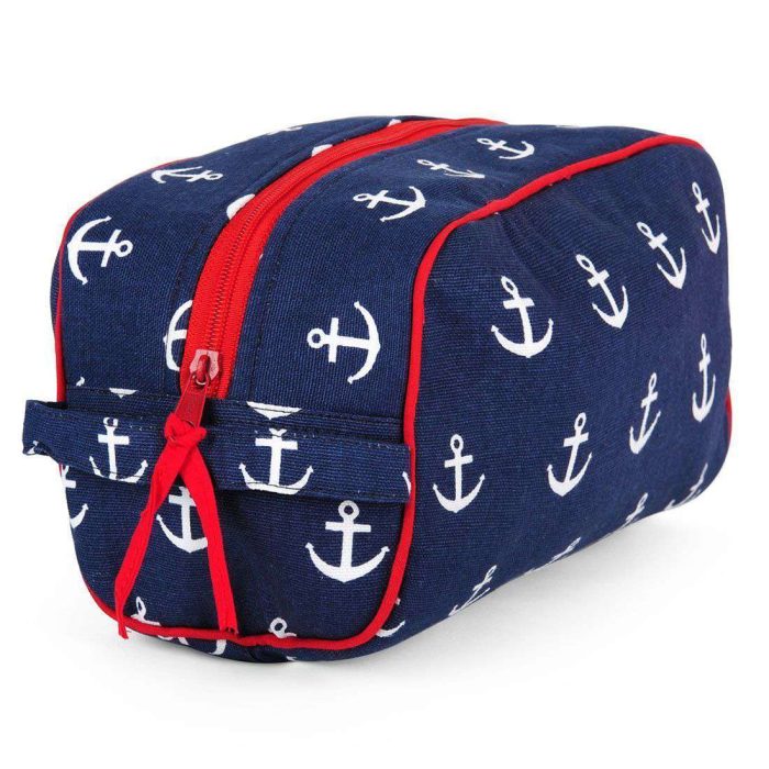 Anchor Dopp Kit in Navy by Malabar Bay