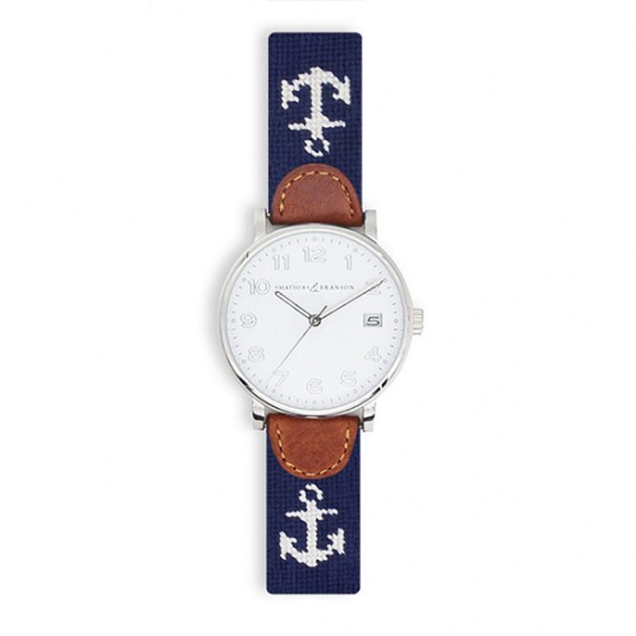 Anchor Needlepoint Watch by Smathers & Branson