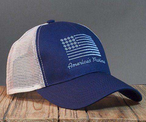 America's Pastime Mesh Hat in Navy by Rowdy Gentleman
