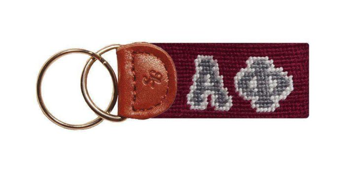 Alpha Phi Needlepoint Key Fob by Smathers & Branson