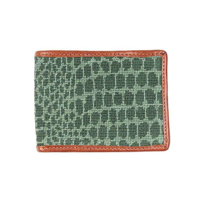 Alligator Skin Needlepoint Wallet by Smathers & Branson