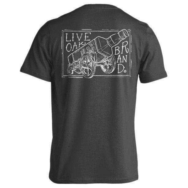 Bourbon Cannon Pocket Tee Shirt in Pepper by Live Oak