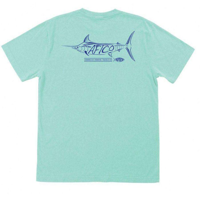 Bill's Fish Pocket Tee Shirt in Vintage Maui by AFTCO