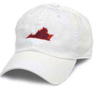 VA Blacksburg Gameday Hat in White by State Traditions