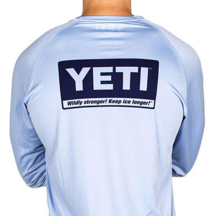 Billboard Long Sleeve Sun Shirt in Carolina Blue by YETI