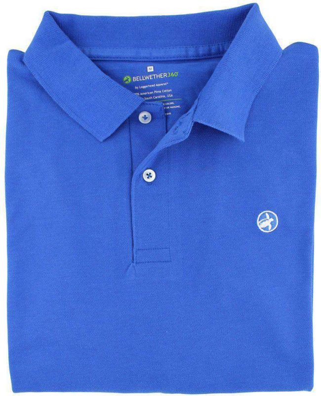 Bellwether360 Polo in Fort Moultrie Blue by Loggerhead Apparel