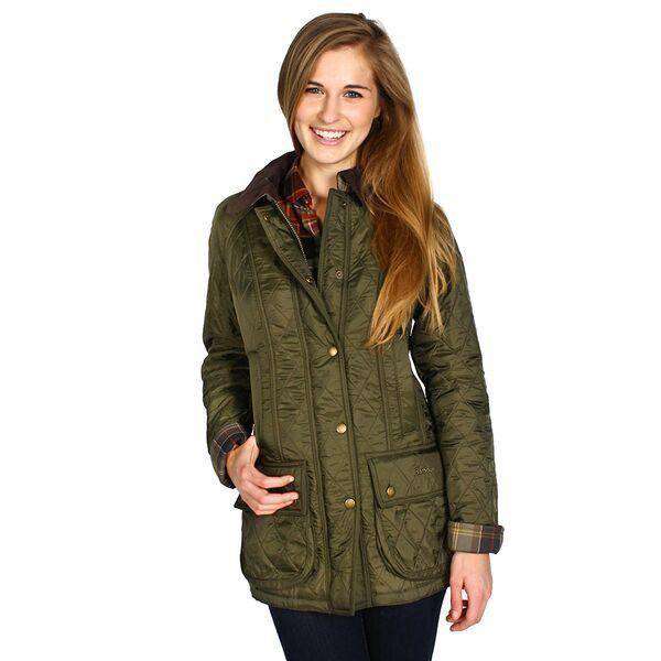 Beadnell Polarquilt Jacket in Olive by Barbour