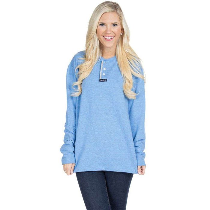 Boyfriend Sweatshirt in Cloud Blue by Lauren James
