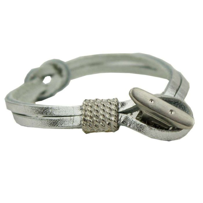 Boat Shoe Lace Bracelet in Silver by Category 5 Boat Shoes