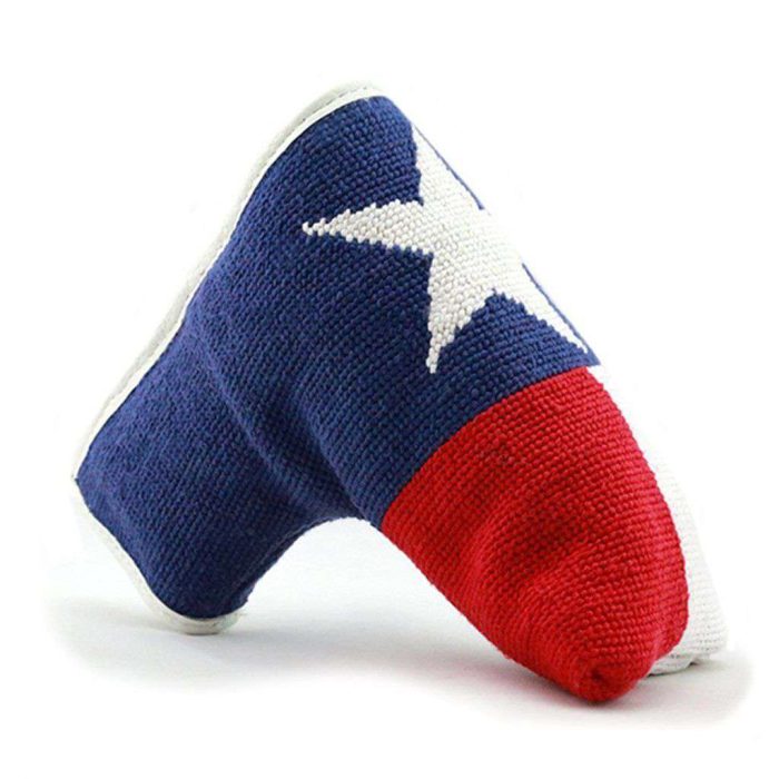 Big Texas Flag Needlepoint Putter Headcover by Smathers & Branson