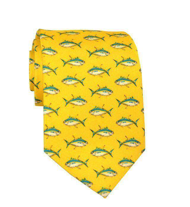 Big Tuna Tie in Yellow by Southern Proper