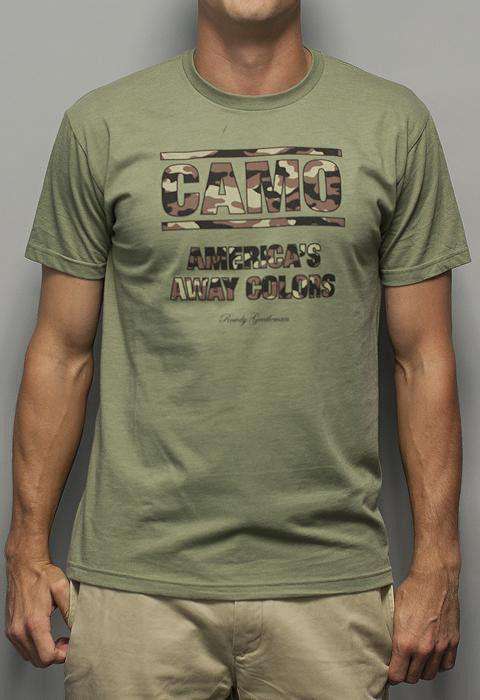 CAMO: America's Away Colors Tee in Light Olive by Rowdy Gentleman