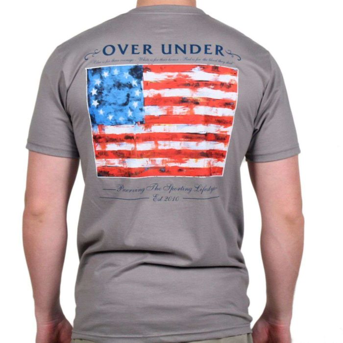 Colonial Flag Tee in Hurricane by Over Under Clothing