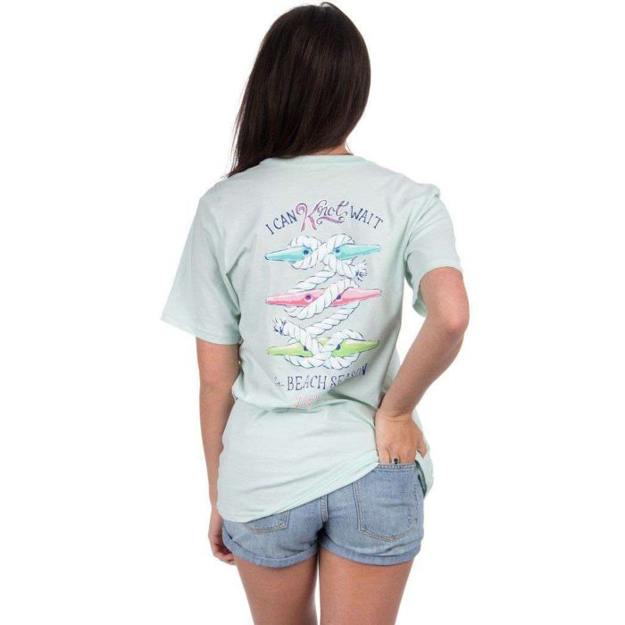 Can Knot Wait Tee in Mint by Lauren James