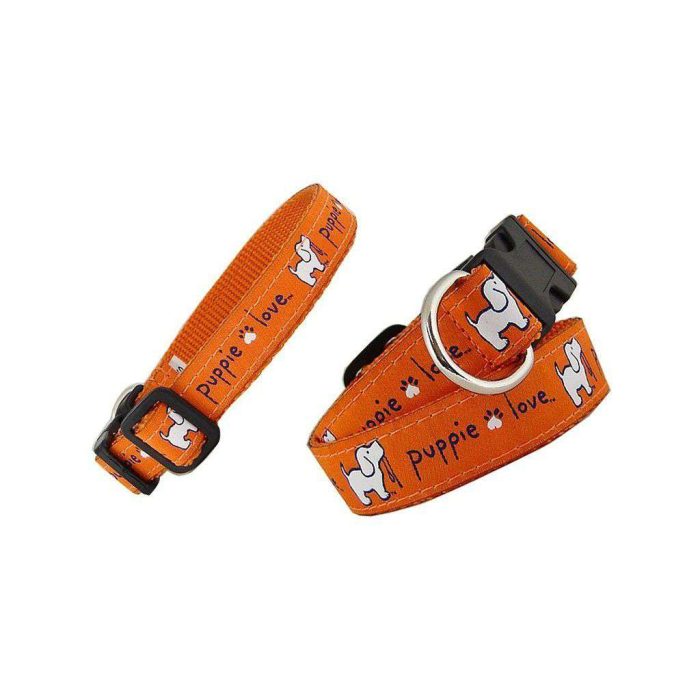 Collar in Orange by Puppie Love