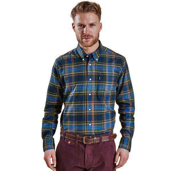 Castlebay Regular Fit Button Down in Bright Blue by Barbour