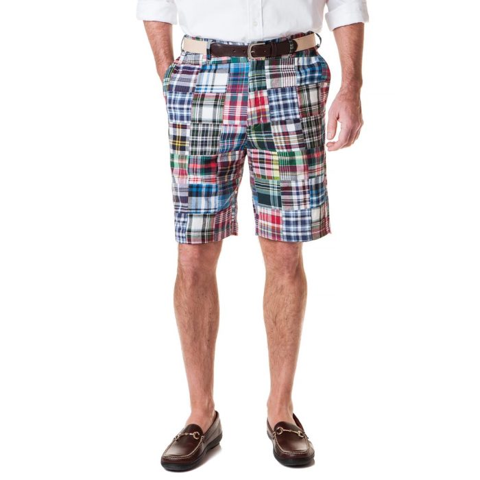 Cisco Short in Lincoln Patch Madras by Castaway Clothing