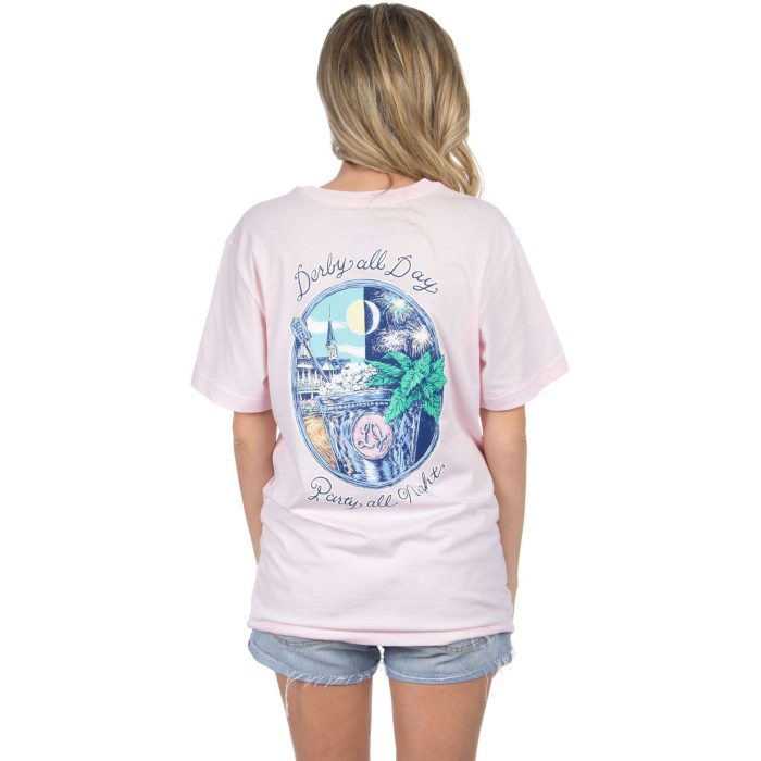 Derby All Day Tee in Pink by Lauren James