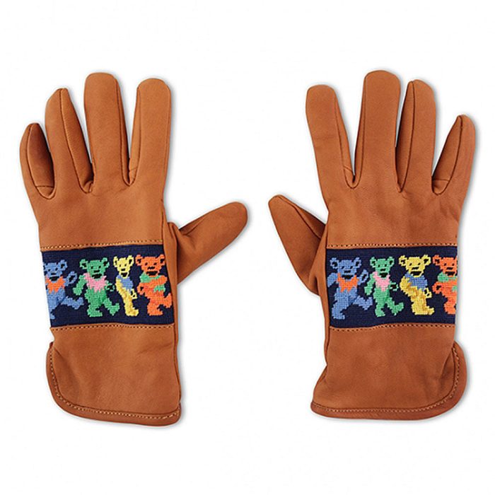 Dancing Bears Needlepoint Gloves by Smathers & Branson