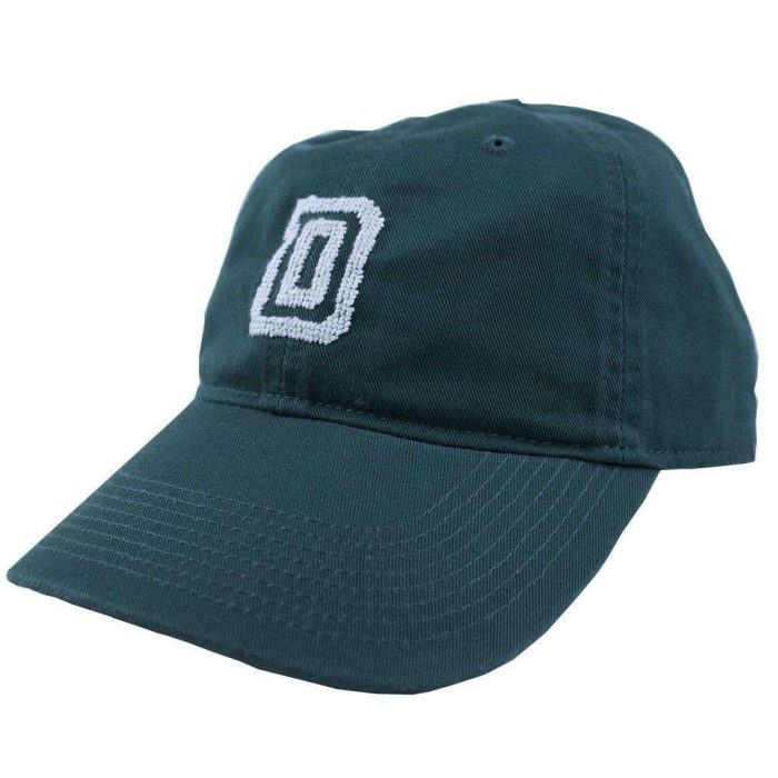 Dartmouth College Needlepoint Hat in Hunter Green by Smathers & Branson