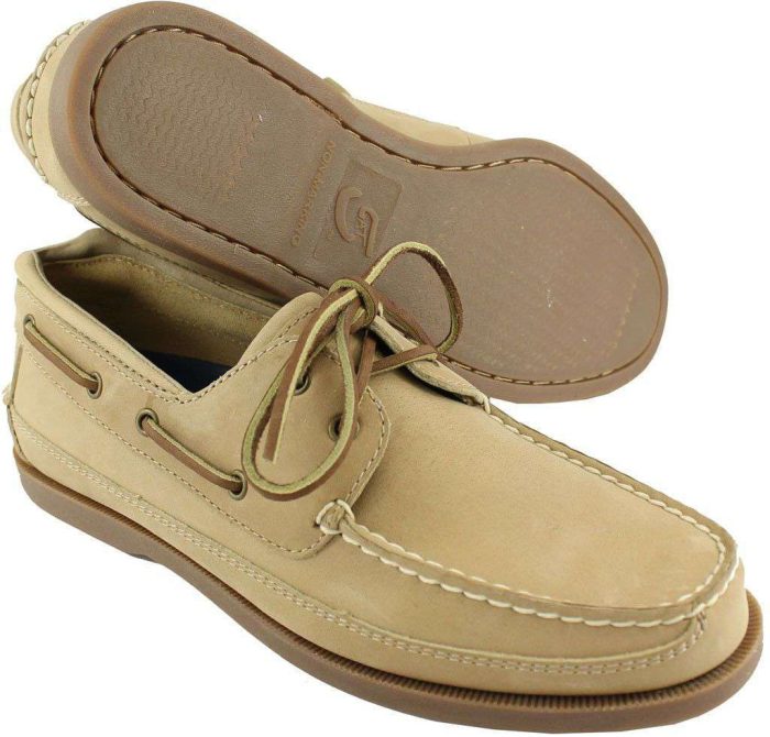Delta Chi Yachtsman Boat Shoes in Oak by Category 5