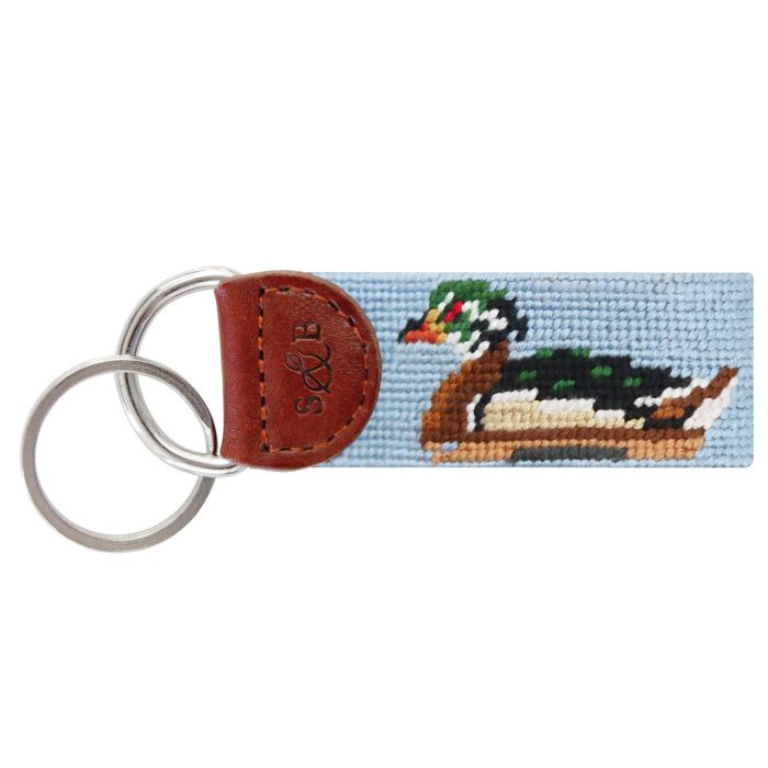 Duck Decoys Needlepoint Key Fob by Smathers & Branson