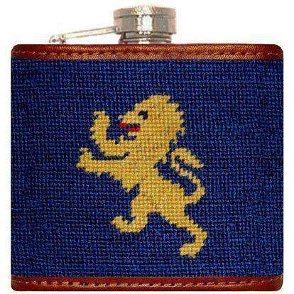 Delta Kappa Epsilon Needlepoint Flask in Blue by Smathers & Branson