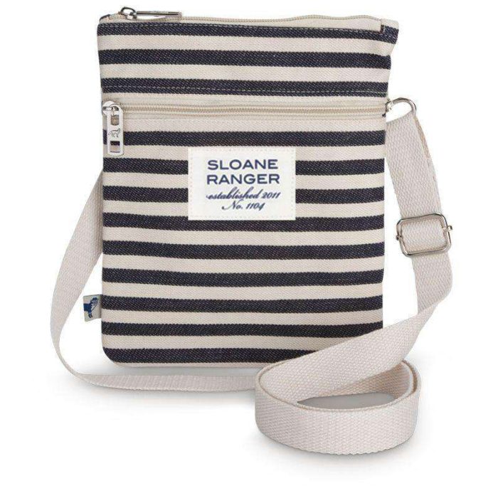 Denim Stripe Crossbody Bag by Sloane Ranger