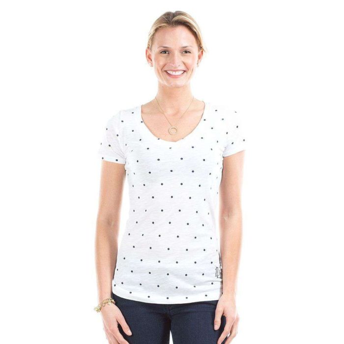 Dottie Tee in White by Duffield Lane