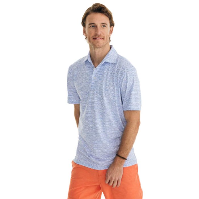 Driver Wave Print Performance Polo by Southern Tide