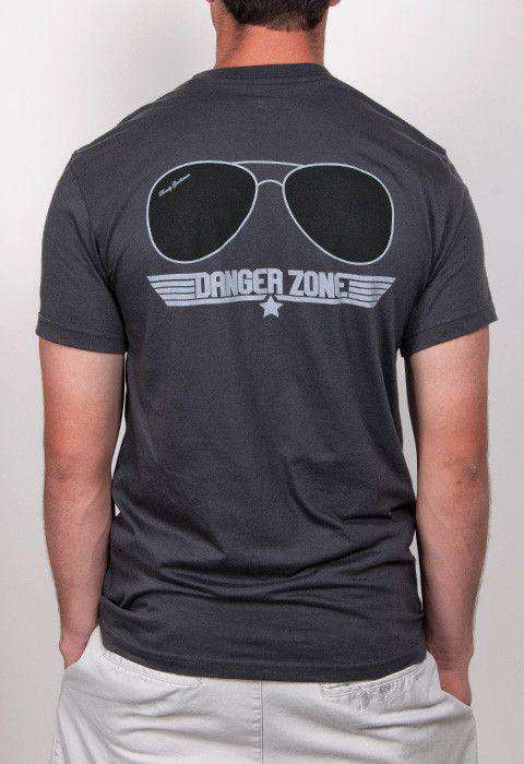 Danger Zone Short Sleeve Pocket Tee in Smoke by Rowdy Gentleman