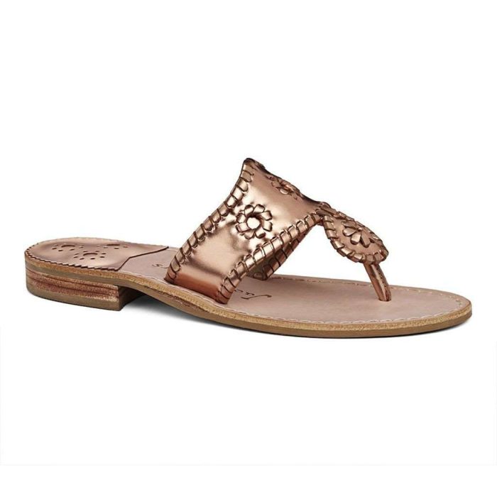 Exclusive West Hampton Sandal in Rose Gold by Jack Rogers