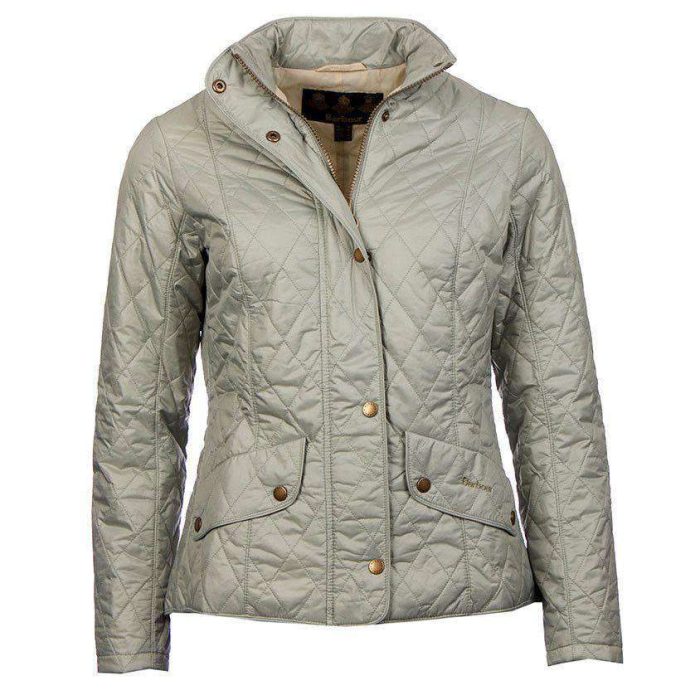 Flyweight Cavalry Quilted Jacket in Pale Sage by Barbour