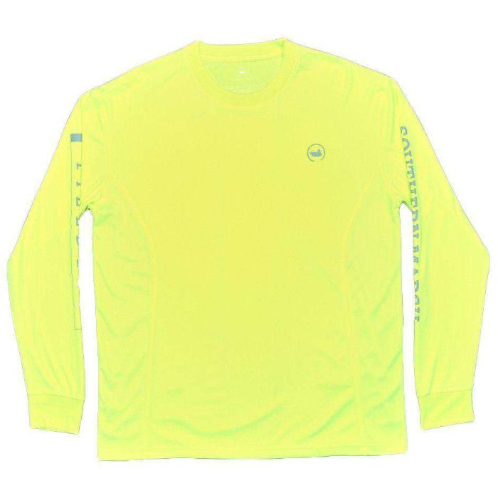 FieldTec Fishing Tee - Long Sleeve in Neon Yellow by Southern Marsh