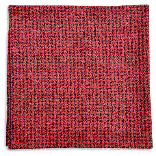 Foxhound Pocket Square in Red by High Cotton