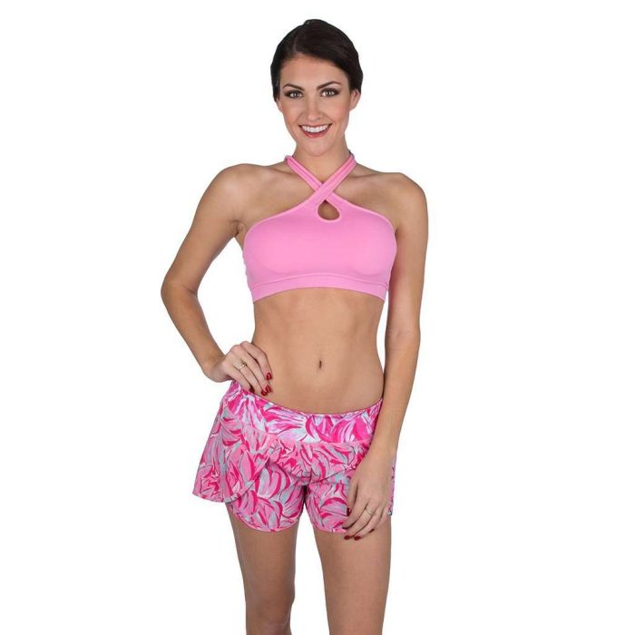 Front Runner Sport Shorts in Tulip Print by Lauren James