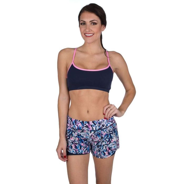 Front Runner Sport Shorts in Wisteria Print by Lauren James