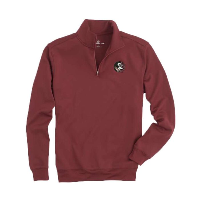 Florida State Gameday Performance Skipjack 1/4 Zip Pullover in Chianti by Southern Tide