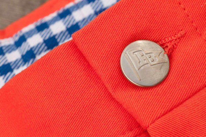 Florida Stadium Pant in Orange by Pennington & Bailes