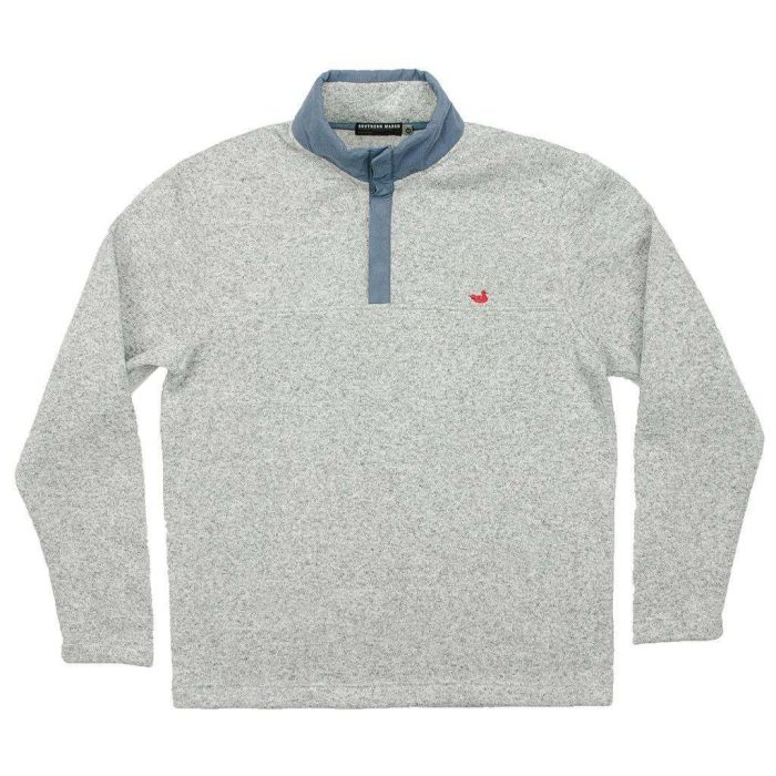 FieldTec Woodford Snap Pullover in Avalanche Gray by Southern Marsh