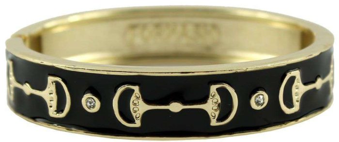 Gold Cup Bangle in Gold and Black by Fornash