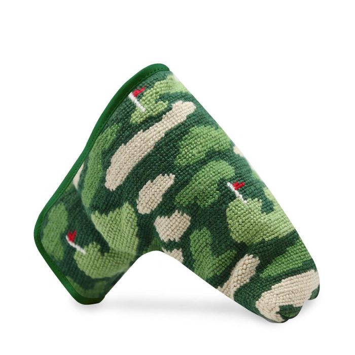 Golfer's Camo Golf Needlepoint Putter Headcover by Smathers & Branson