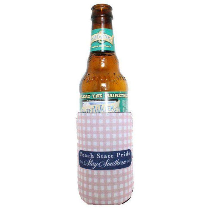 Gingham Can Holder in Pink by Peach State Pride