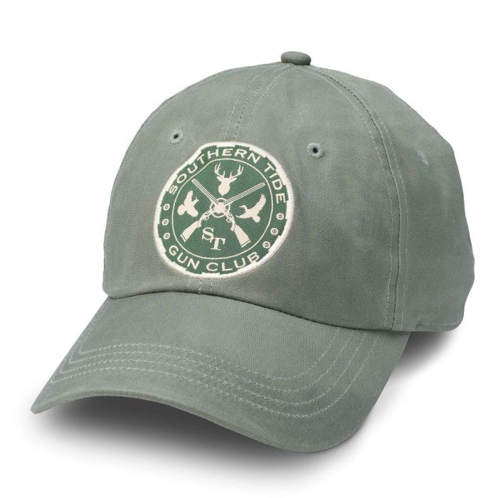 Gun Club Waxed Cotton Hat in Green by Southern Tide
