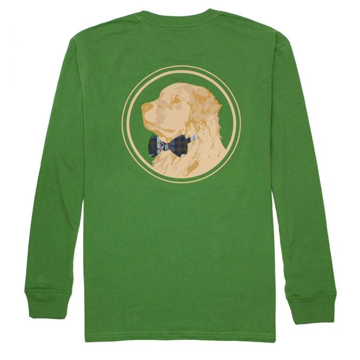 Golden Logo Long Sleeve Tee by Southern Proper