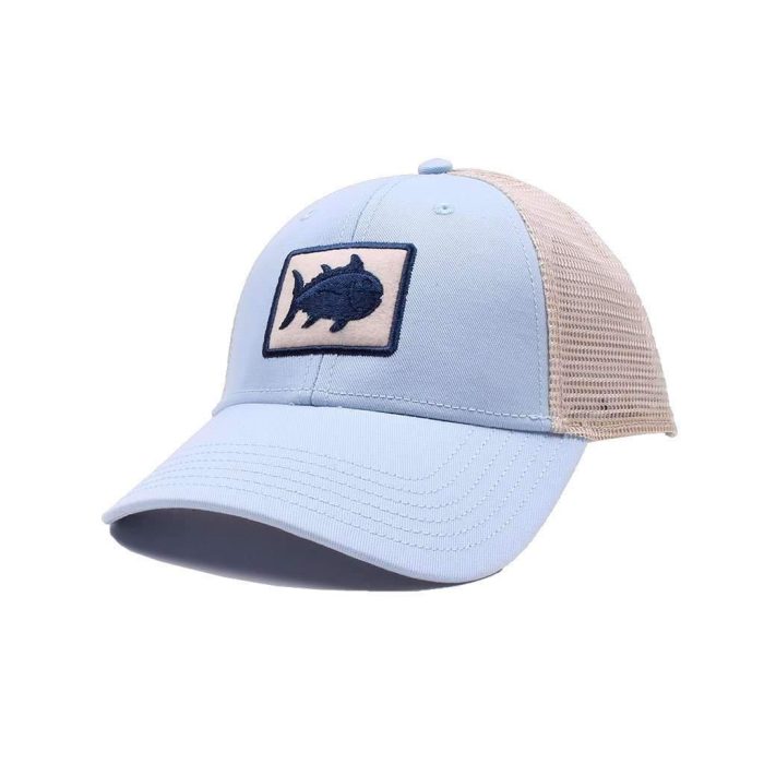 Gameday Skipjack Fly Patch Trucker Hat in Tide Blue by Southern Tide