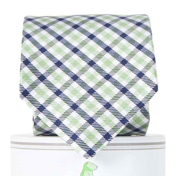 Gameday Tie in Green and Blue by Collared Greens