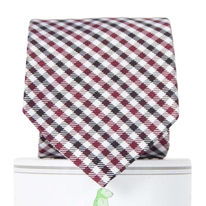 Gameday Tie in Garnet and Black by Collared Greens